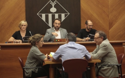 imatge del ple extraordinari de renúncia Juli Fernàndez. Foto: Juanma Peláez